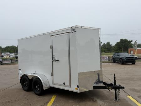 New #097258 2027 FOREST RIVER TA2 6 X 12 TANDEM AXLE 7K ENCLOSED W/ REAR DOUBLE DOORS