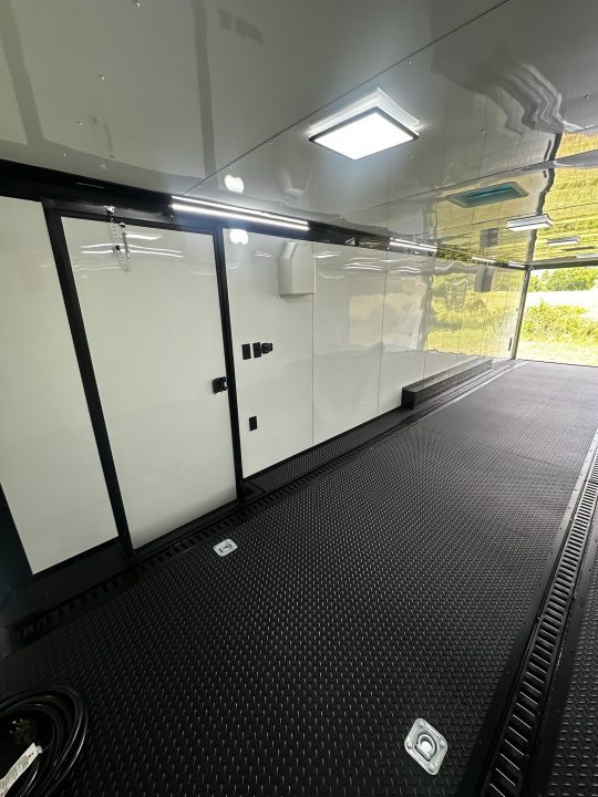New 2026 Rock Solid Cargo 8.5x32 Race Trailer-Finished Interior-Triple 7000 TORSIONS -HD RAMP-Rececessed E-TRACK-BOGEY WHEELS-24ft AWNING