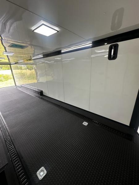 New 2026 Rock Solid Cargo 8.5x32 Race Trailer-Finished Interior-Triple 7000 TORSIONS -HD RAMP-Rececessed E-TRACK-BOGEY WHEELS-24ft AWNING