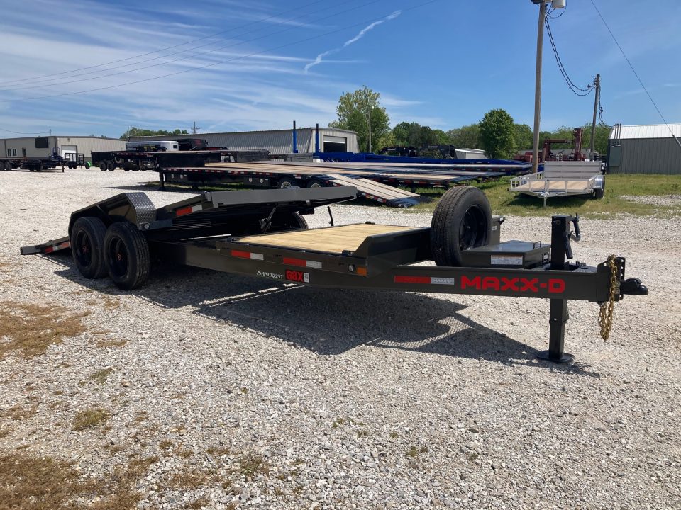 New 2026 MAXX-D 83X22 TANDEM 17.5K TILT W/ 6' STATIONARY DECK, 16' TILT DECK, TOOL BOX & SPARE Tilt Trailer