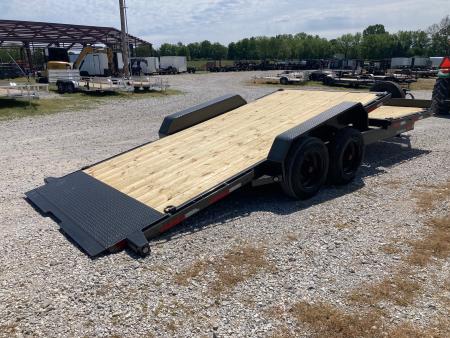 New 2026 MAXX-D 83X22 TANDEM 17.5K TILT W/ 6' STATIONARY DECK, 16' TILT DECK, TOOL BOX & SPARE Tilt Trailer