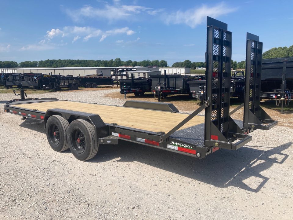 New 2027 MAXX-D 83X22 TANDEM 17.5K EQUIPMENT W/ 2' DOVE, STAND UP RAMPS & LARGE TOOL BOX Equipment Trailer