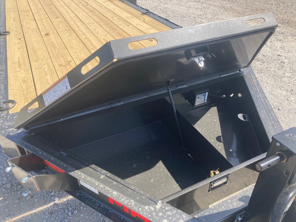 New 2027 MAXX-D 83X22 TANDEM 17.5K EQUIPMENT W/ 2' DOVE, STAND UP RAMPS & LARGE TOOL BOX Equipment Trailer