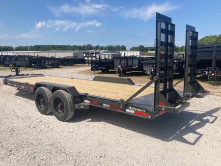 New 2027 MAXX-D 83X22 TANDEM 17.5K EQUIPMENT W/ 2' DOVE, STAND UP RAMPS & LARGE TOOL BOX Equipment Trailer