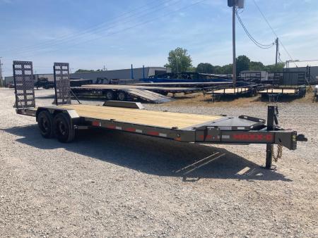 New 2027 MAXX-D 83X22 TANDEM 17.5K EQUIPMENT W/ 2' DOVE, STAND UP RAMPS & LARGE TOOL BOX Equipment Trailer