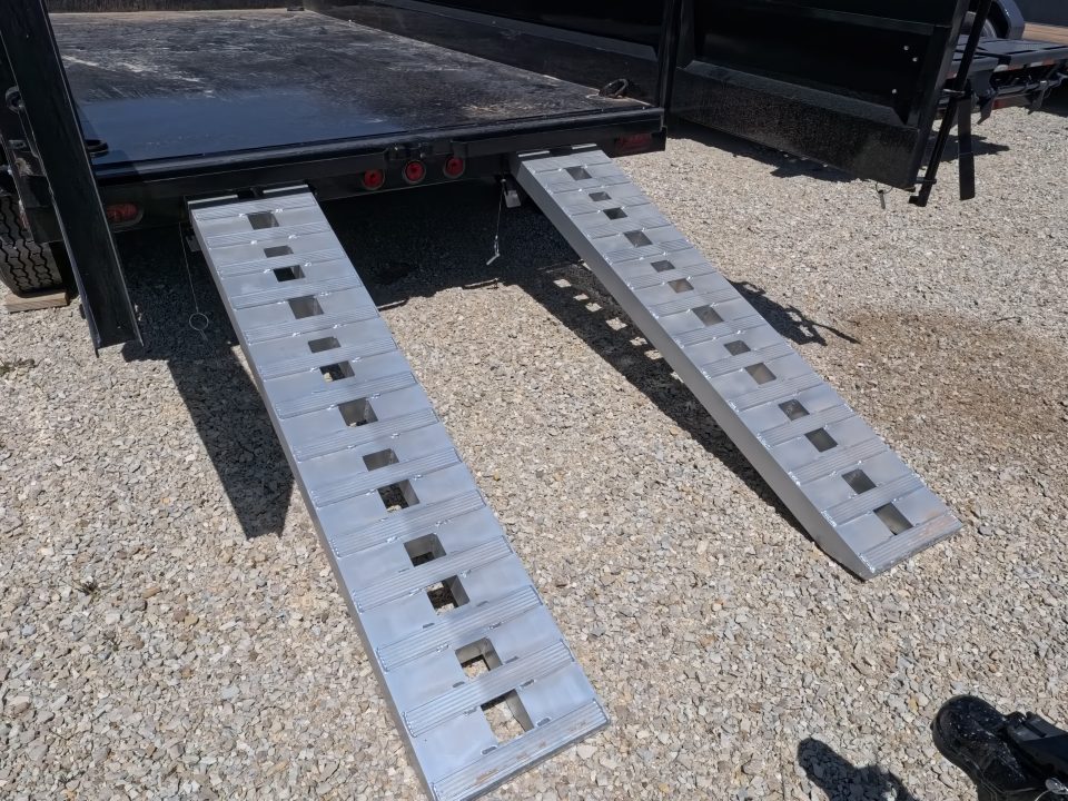 New 2026 Iron Bull 83 x 14 DWB Legendary Reserve Model 14K GVWR, 14 ply Tires, Hydraulic Jack, Scissor Hoist, Aluminum Ramps, Matching Spare, Rear Supports and Solar Charger, Black Dump Trailer