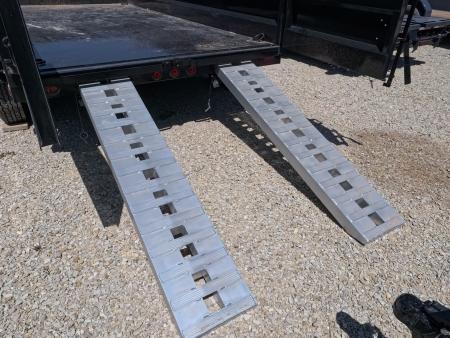 New 2026 Iron Bull 83 x 14 DWB Legendary Reserve Model 14K GVWR, 14 ply Tires, Hydraulic Jack, Scissor Hoist, Aluminum Ramps, Matching Spare, Rear Supports and Solar Charger, Black Dump Trailer