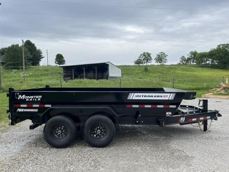 New 2026 PJ TRAILERS 83" x 14' DT1 Telescopic Dump Trailer