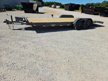 New 2026 Lamar 83X22 TANDEM 10K CAR HAULER W/2' STEEL DOVE SLIDE OUT RAMPS TOOLBOX