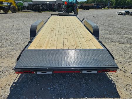 New 2026 Lamar 83X22 TANDEM 10K CAR HAULER W/2' STEEL DOVE SLIDE OUT RAMPS TOOLBOX