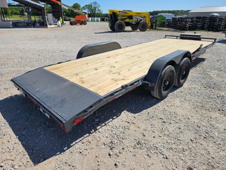 New 2026 Lamar 83X22 TANDEM 10K CAR HAULER W/2' STEEL DOVE SLIDE OUT RAMPS TOOLBOX