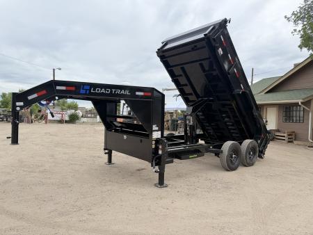 New 2026 Load Trail 7-14 Gooseneck Dump W/ 14 PLY Tire Upgrade 7K Axles