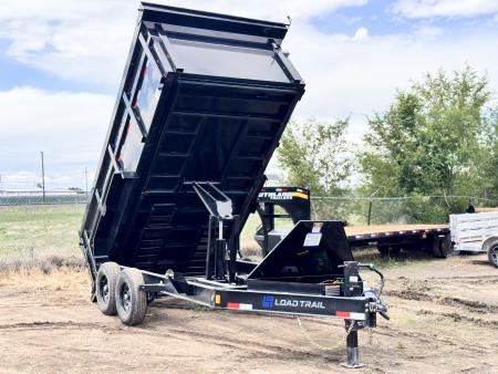 New 2026 Load Trail 7-14-4H Dump W 7 Gauge Floor 7K Axles
