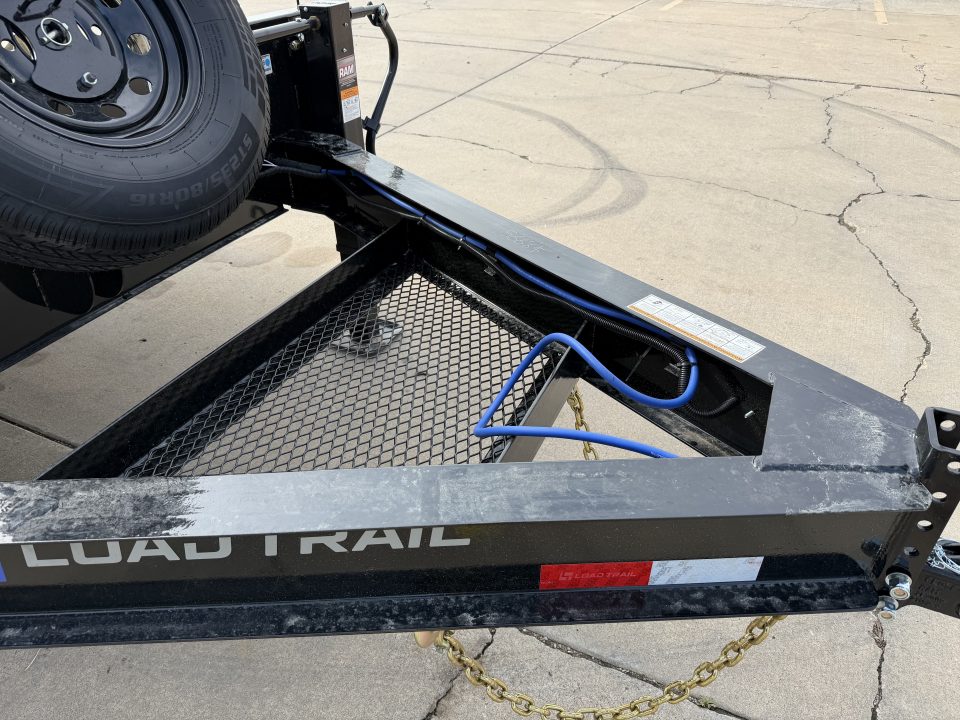 New #385756 2026 LOAD TRAIL PS 24 X 102 TANDEM AXLE BUMPER PULL 14K DECK OVER W/ MAX RAMPS & SPARE TIRE