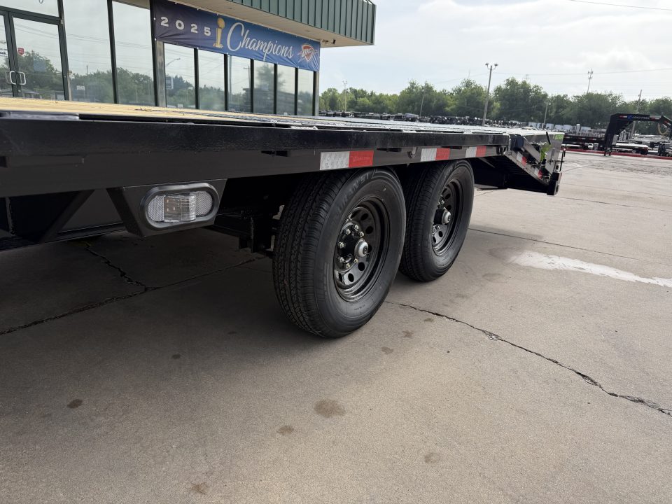 New #385756 2026 LOAD TRAIL PS 24 X 102 TANDEM AXLE BUMPER PULL 14K DECK OVER W/ MAX RAMPS & SPARE TIRE