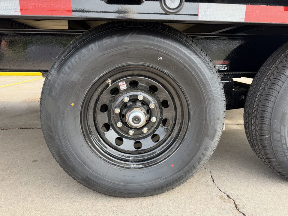 New #385756 2026 LOAD TRAIL PS 24 X 102 TANDEM AXLE BUMPER PULL 14K DECK OVER W/ MAX RAMPS & SPARE TIRE
