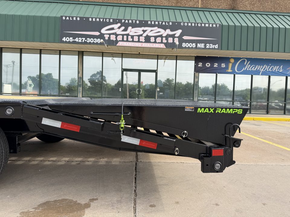New #385756 2026 LOAD TRAIL PS 24 X 102 TANDEM AXLE BUMPER PULL 14K DECK OVER W/ MAX RAMPS & SPARE TIRE