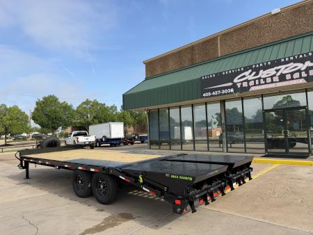 New #385756 2026 LOAD TRAIL PS 24 X 102 TANDEM AXLE BUMPER PULL 14K DECK OVER W/ MAX RAMPS & SPARE TIRE