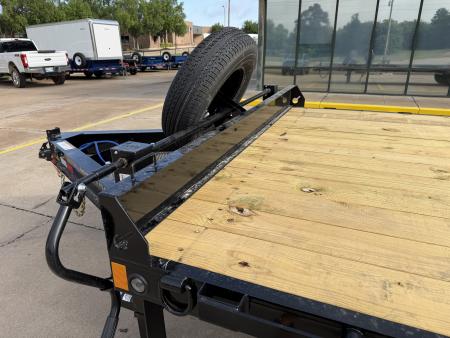 New #385756 2026 LOAD TRAIL PS 24 X 102 TANDEM AXLE BUMPER PULL 14K DECK OVER W/ MAX RAMPS & SPARE TIRE