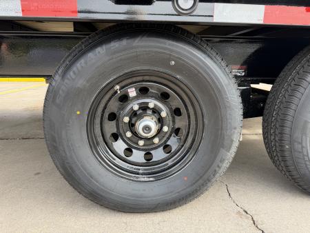 New #385756 2026 LOAD TRAIL PS 24 X 102 TANDEM AXLE BUMPER PULL 14K DECK OVER W/ MAX RAMPS & SPARE TIRE
