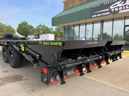 New #385756 2026 LOAD TRAIL PS 24 X 102 TANDEM AXLE BUMPER PULL 14K DECK OVER W/ MAX RAMPS & SPARE TIRE