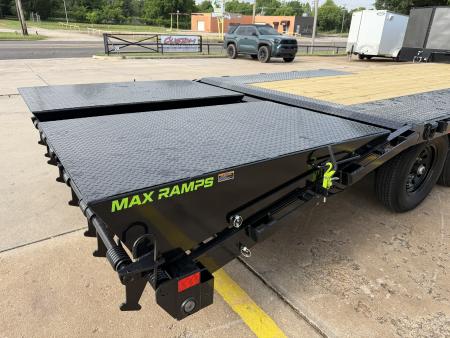 New #385756 2026 LOAD TRAIL PS 24 X 102 TANDEM AXLE BUMPER PULL 14K DECK OVER W/ MAX RAMPS & SPARE TIRE