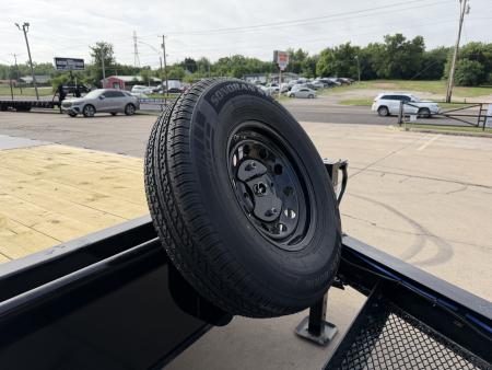 New #385756 2026 LOAD TRAIL PS 24 X 102 TANDEM AXLE BUMPER PULL 14K DECK OVER W/ MAX RAMPS & SPARE TIRE