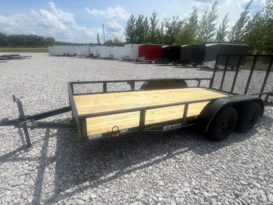 New 2026 RRR 78X16 UTILITY DOVETAIL WITH BRAKES & GATE