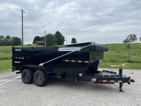 New 2026 PJ Trailers 83  x 16' DT Telescopic High Side w/ Voyager Package Dump Trailer