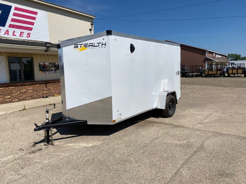 New OVER STOCK SALE'''2025 Stealth Trailers Mustang 6x12 V-Nose w/Barn Doors & 6ft Height Cargo / Enclosed Trailer