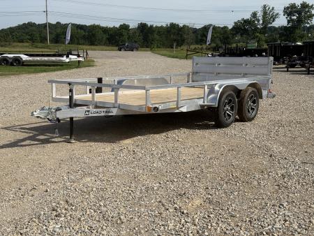 New 2026 Load Trail UA 83X14 TA / ALUMINUM FRAME / 55  BI-FOLD TAILGATE / 2 BRAKE AXLES / ALUMINUM WHEELS / 7K GVWR Utility Trailer