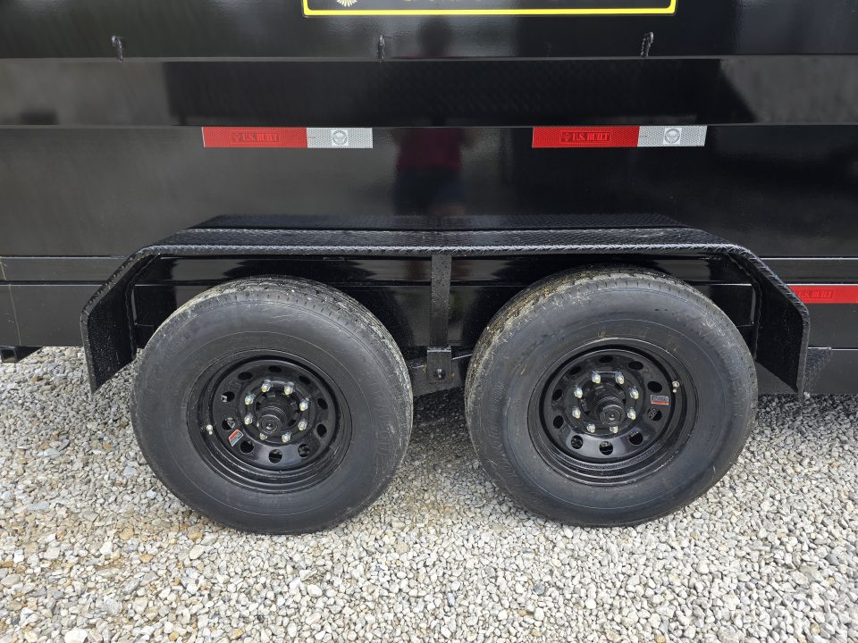 New 2026 Texas Pride/U.S Built 7x16x3 TA, with 14k axles, Barn doors/spreader gate combo Dump Trailer