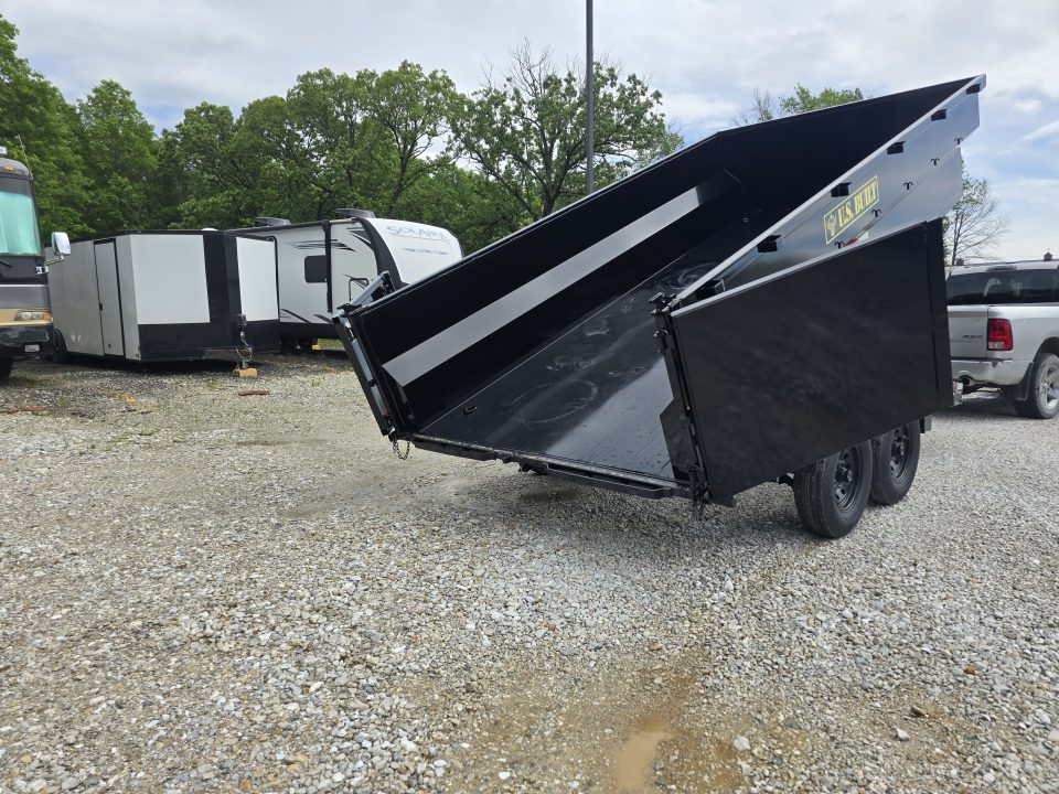 New 2026 Texas Pride/U.S Built 7x16x3 TA, with 14k axles, Barn doors/spreader gate combo Dump Trailer
