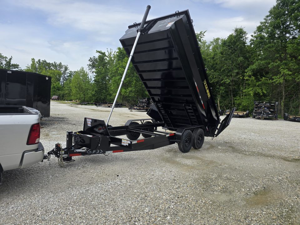 New 2026 Texas Pride/U.S Built 7x16x3 TA, with 14k axles, Barn doors/spreader gate combo Dump Trailer