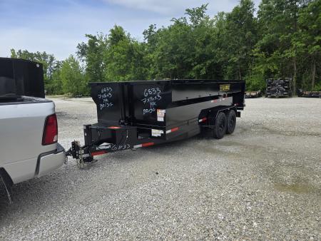 New 2026 Texas Pride/U.S Built 7x16x3 TA, with 14k axles, Barn doors/spreader gate combo Dump Trailer