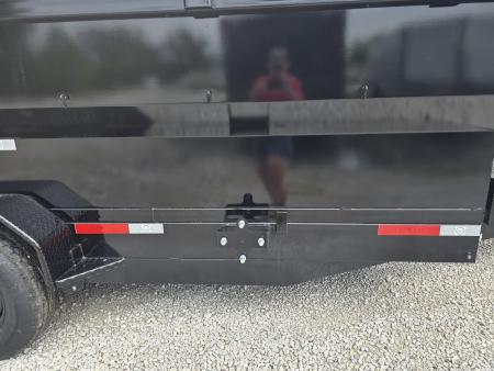 New 2026 Texas Pride/U.S Built 7x16x3 TA, with 14k axles, Barn doors/spreader gate combo Dump Trailer