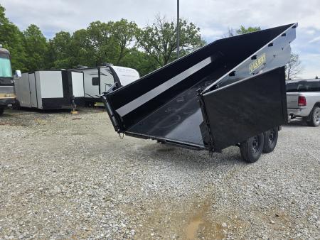New 2026 Texas Pride/U.S Built 7x16x3 TA, with 14k axles, Barn doors/spreader gate combo Dump Trailer