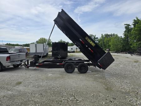 New 2026 Texas Pride/U.S Built 7x16x3 TA, with 14k axles, Barn doors/spreader gate combo Dump Trailer