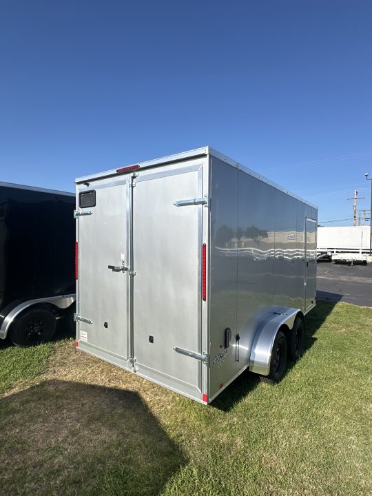 New 2026 Pace American 7 x 16 Outback DLK V-Nose 7K Barn Doors