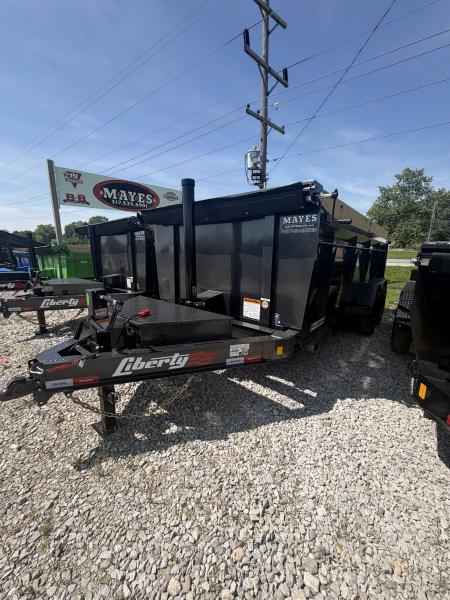 New 2026 Liberty Dump Trailer LD14K83X16B8TS 83X16 TA TELESCOPIC W/ HIGH SIDES (GVW:15400) ARSENAL GREY METALLIC