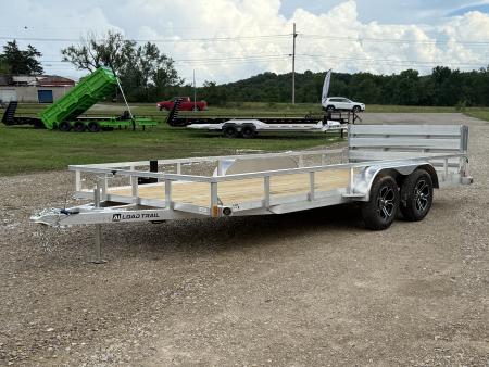 New 2026 Load Trail UA 83X18 TA / ALUMINUM FRAME/ 55  BI-FOLD TAILGATE / 2 BRAKE AXLES / ALUMINUM WHEELS / 7K GVWR Utility Trailer