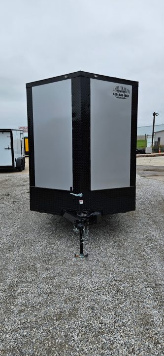 New 2026 Family Trailer 6x12 Tandem Axles Cargo / Enclosed Trailer-Screwless Exterior- Blackout Pkg- Rear Spoiler-HD Axles