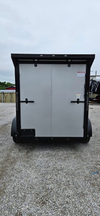 New 2026 Family Trailer 6x12 Tandem Axles Cargo / Enclosed Trailer-Screwless Exterior- Blackout Pkg- Rear Spoiler-HD Axles
