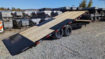 New 2026 CAM Superline 24' (4 + 20) HD Deckover POWER Split Tilt Trailer