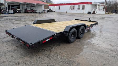 New 2026 CAM Superline 20' HD Wood Deck Car Hauler w/ DS Removable Fender