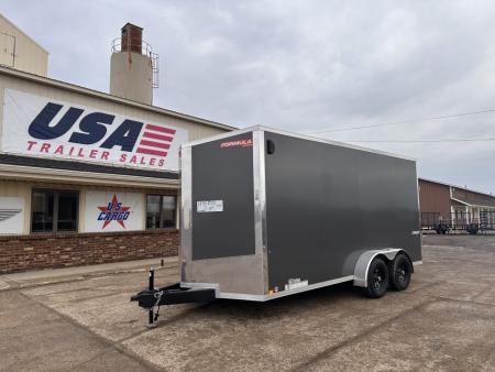 New 2026 Formula Trailers 7x16 Conquest 7k w/Ramp Door & 7ft interior Cargo / Enclosed Trailer