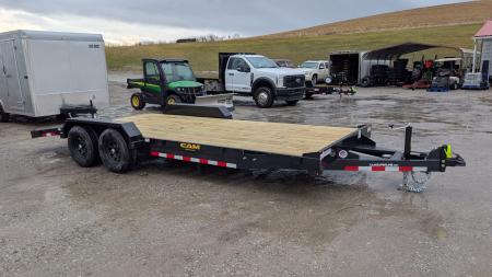 New 2026 CAM Superline 18' Wood Deck Car Hauler w/ DS Removable Fender