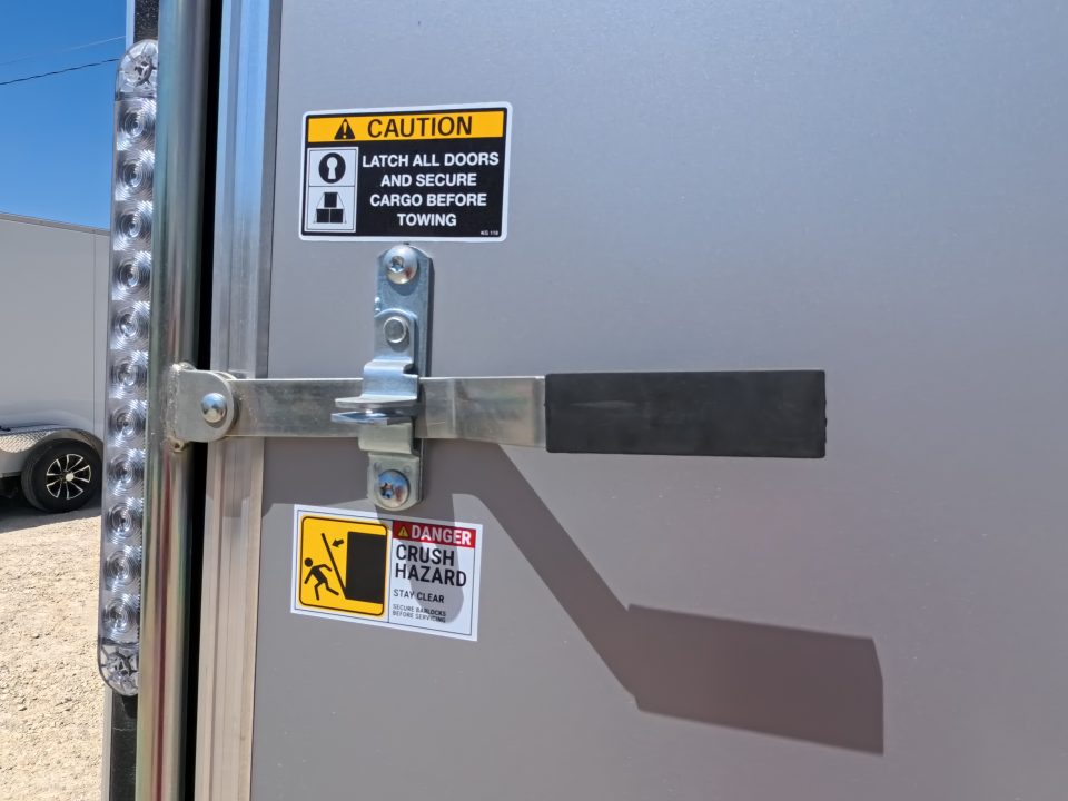 New 2026 H&H Trailers 8.5' X 28' X 7' Cargo / Enclosed Trailer - Flat Top V-Nose, 14K GVWR, Rear Spoiler w/Loading Lights , Composite Silver