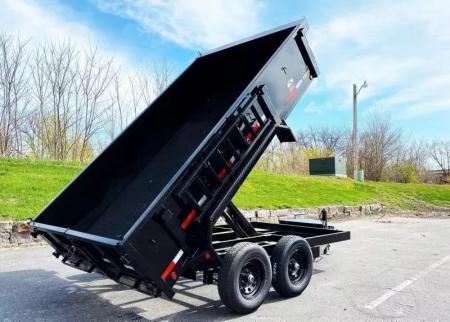 New 2026 Top Hat Trailers 77x12 Dump Trailer