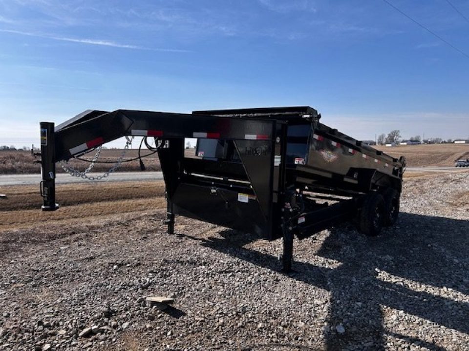 New 2026 H&H Trailers 83"X16' 14K GVWR GN INDUSTRIAL Dump Trailer